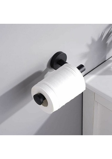 Tongxida Bosphorusboutique Yük Tuvalet Tutucu, Siyah Paslanmaz, Güçlü Çelik Banyo Aksesuarı Diğer