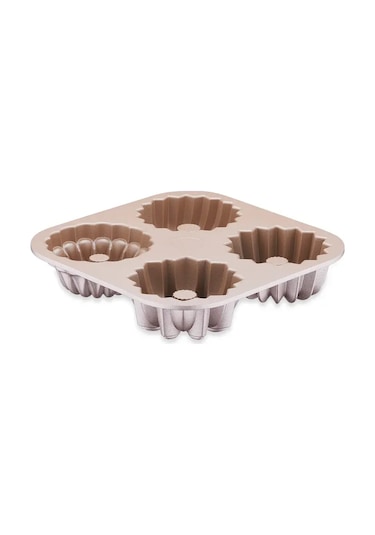Korkmaz Pasty 4lü Muffin Kalıbı A5617-4 Bej