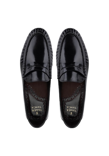 Tamer Tanca Erkek Hakiki Deri Siyah Makosen Ayakkabı 477 68434 Erk Ayk Sk25-26 Sıyah Bfl Siyah Siyah