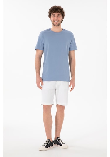 U.S. Polo Assn. Erkek Regular Fit Bisiklet Yaka Mavi Basic Tişört 50305928-VR036 U.S. Polo Assn. Erkek Regular Fit Bisiklet Yaka Mavi Basic Tişört 50305928-VR036