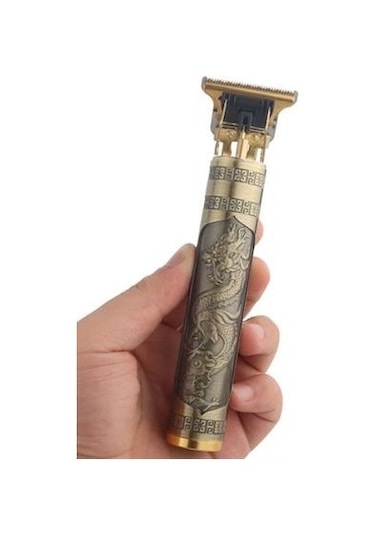 Vintage Görünümlü Güçlü 4 Farklı Başlıklı Usb Şarjlı Manuel Tıraş Makinası