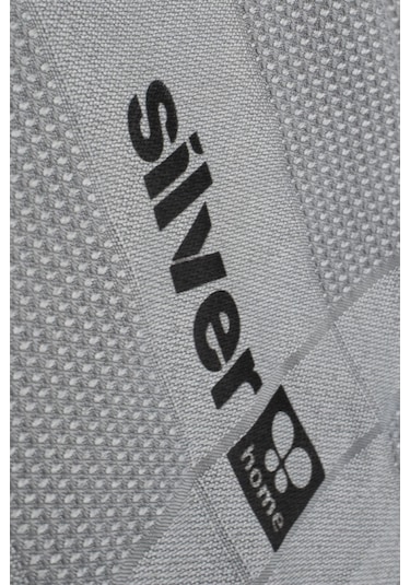 Silver Home Mikrofiber Dekoratif Cam Bezi 3'lü Gri 42 x 68 CM