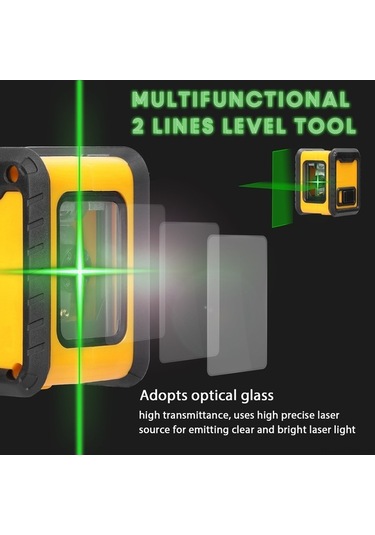 Tongxida Yeşil Lazerli 3 Otomatik Dengelemeli Taşınabilir Hizalama Aleti - Fayans, Pencere Ve Duvar Montajı İçin