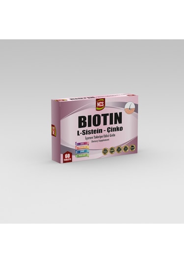 Ncs Biotin L Sistein Çinko 60 Kapsül