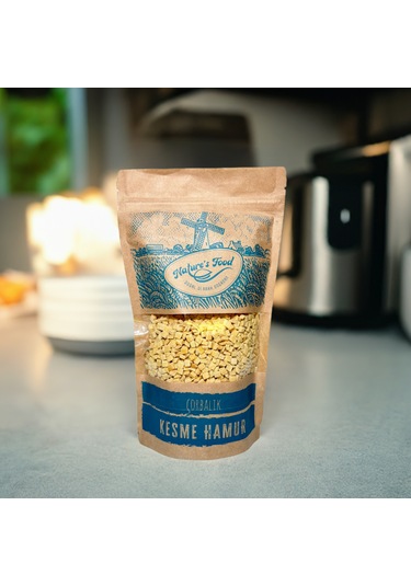 Kesme Hamur 400gr - Tam Buğday Unu, Süt, Yumurta, Tuz.