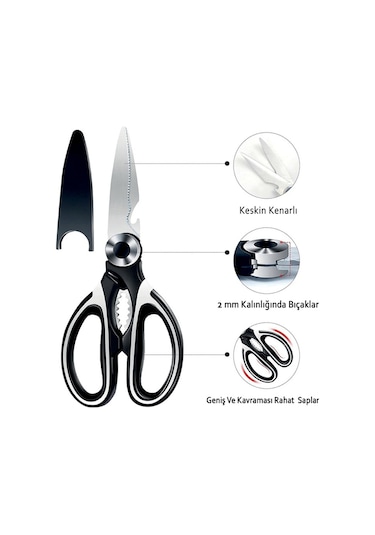 Çok Amaçlı Ultra Keskin Mutfak Makası