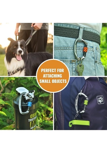 Besthome1 Tcherchı 12kn Karabina Klipsi - Yürüyüş Kamp İçin Siyah