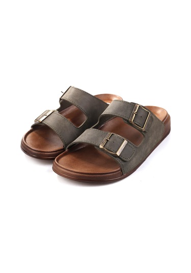 Papuç Sepeti 54201 Anatomik Rahat Taban Erkek Günlük Terlik Vizon