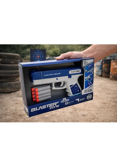 Oyuncak Sünger Mermi Atan Tabanca Wy2105b Blaster Zone Soft Bullet Silah