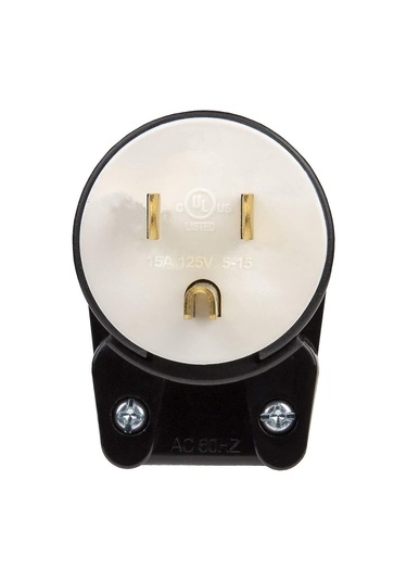 90 Derece Abd Kanada Erkek Konnektör 5-15p 3 Pin Açılı Dıy Konnektör. 15a 125v Abd 3 Pin