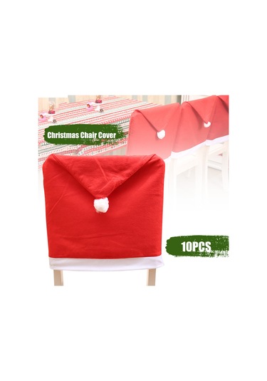 Noel Sandalye Örtüsü Dokumasız Noel Dekorasyonu Sandalye Koruma