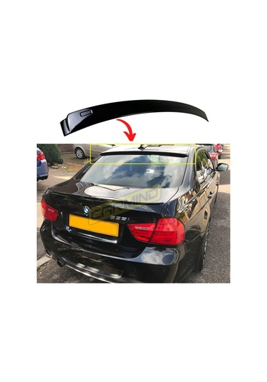 Bmw 3 Serisi E90 Cam Üstü Spoiler Piano Black 2005-2011