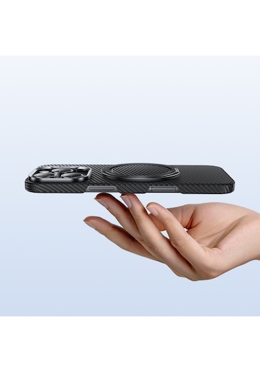 Benks L56 Magnetik Parmak Ring Stand 360 Derece Dönebilen Armorpop Kevlar Siyah-gri Siyah-gri