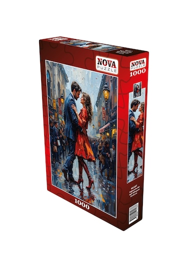 Nova Puzzle 1000 Parça Yağmurlu Bir Aşk Hikayesi Puzzle - Dans Eden Kadın Ve Erkek