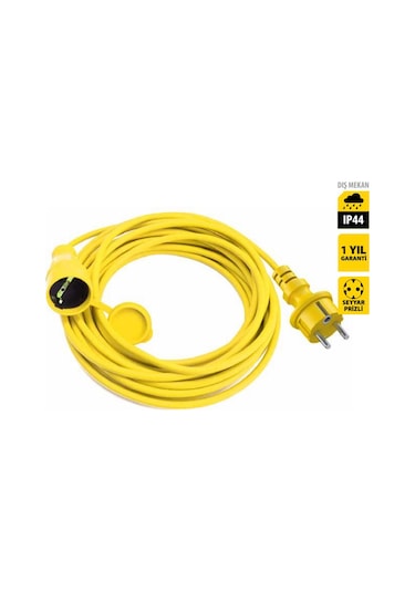 Stanley  ST-EC-0515 Uzatma Kablosu 5 Mt, 3x1.5mm, 1 Prizli, IP44