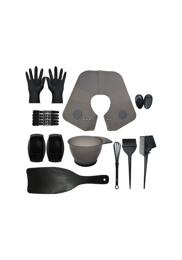 Teltree 17 Parçalık Saç Boyama Seti - Fırça, Eldiven, Önlük Ve Daha Fazlası İle Profesyonel Ve Ev Kullanımı