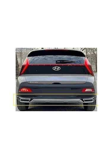 Hyundai bayon ön arka tampon koruması difüzör 2021+