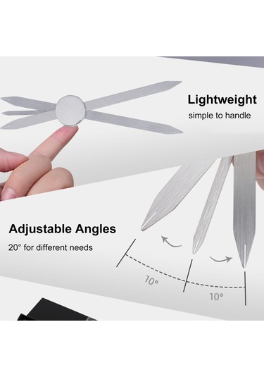 Gajeena Paslanmaz Çelik Kaş Şekillendirme Cetveli - Hassas Ölçüm Ve Kalıcı Makyaj İçin
