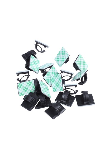 Springsun 20 Adet Yapışkan Kablolu Sabitleyici - Masa Üstü Kabloları Sıralayıcı Ve Sarıcı Tutanaklar