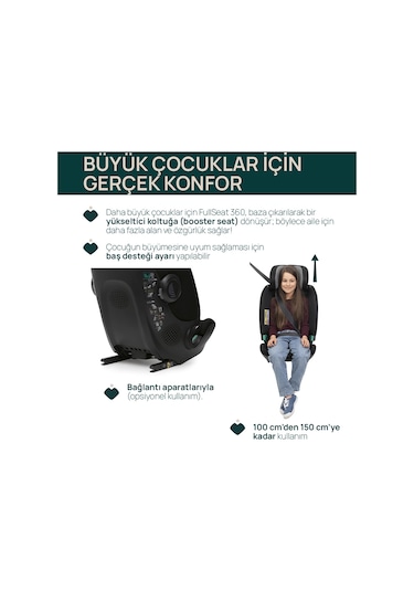 Chicco Fullseat Oto Koltugu Black Satın 05087190450000