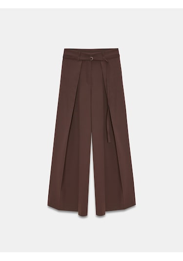 Dilvin 72665 İnce Kemerli Pantolon-kahve
