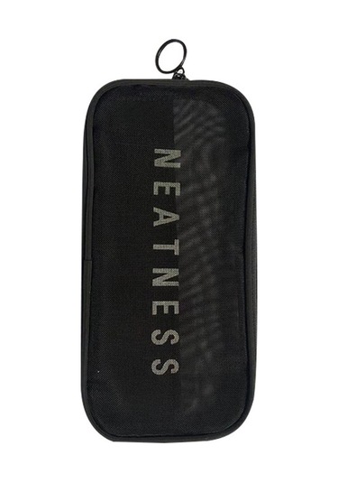 Yifomall Siyah Orta Boy Dokuma Organizer Çanta - Giyim Ve Kozmetik İçin Seyahat & Ev Depolama Çantası