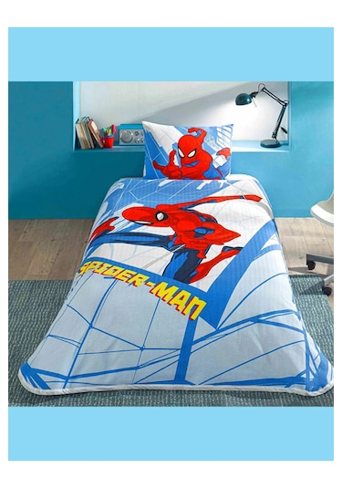 Taç Lisanslı Tek Kişilik Pike Takımı Spiderman Gate