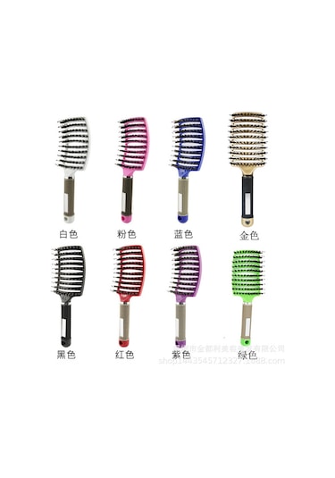 Hfambition Kırmızı Plastik Kuyruklu Saç Tarakları - Geniş Eğri Dişli Saç Düzenleme Ve Saçtıraç Işleviyle Sağlıklı Saç Bakımı