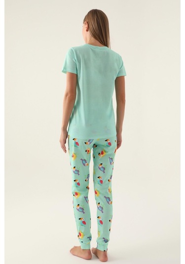 Roly Poly 3403 Callım Kadın Kısa Kol Pijama Takımı 001