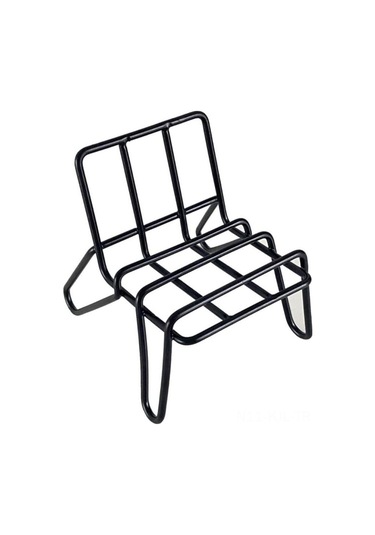Gajeena Siyah Sandalye Şekilli Dikey Tel Mobil Telefon Tutucu
