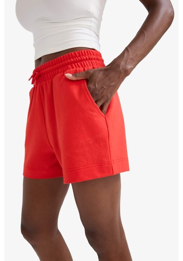 DeFactoFit Standart Fit Sporcu Kısa Paça Basic Düz Kırmızı Şort Z6696AZ25SMRD298