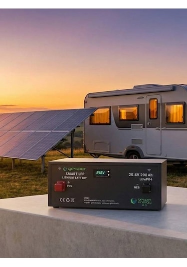 Gesper 25.6 V 200 Ah Lifepo₄ Lityum Akü Metal Kasa