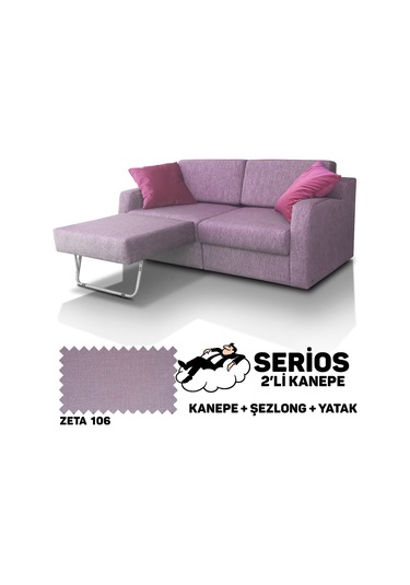 Serios Şezlonglu Yataklı Kanepe - Zeta 179