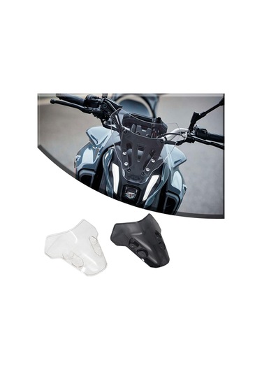 Suntek Yamaha Mt-07  Için Motosiklet Ön Cam Rüzgar Deflektörü Siyah