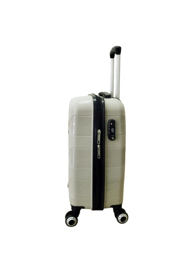 Hotowa Gold Pp Valiz 8011 Ekru Tsa Kilitli Kabin Boy Ekru