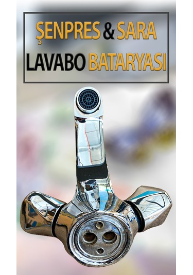 Şenprens Sara Model Lavabo Bataryası Krom