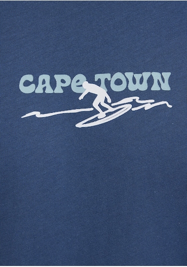 Mavi - Cape Town Baskılı Lacivert Tişört 0613297-70718 Lacivert