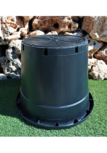 155 Lt Siyah Yuvarlak Üretim Saksı Fide Saksı Çiçek Saksı