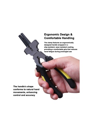 Yaleker 7 İnç Multifonksiyon Kaynak Makası - Açıkça Kesme, Çekiç Ve Sabit Tutma Özellikleriyle Profesyonel Kaynak İşleri İçin