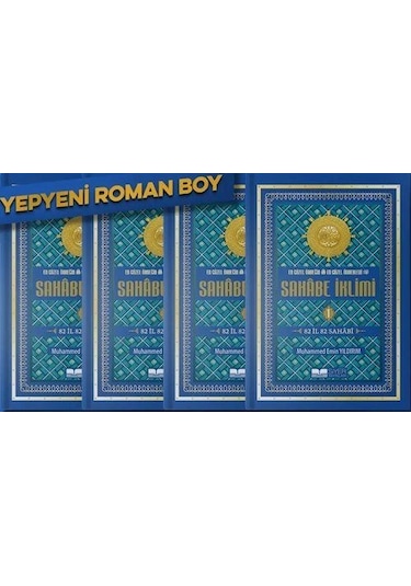 Sahabe İklimi 82 İl 82 Sahabi 4 Cilt Takım Roman Boy / Muh...