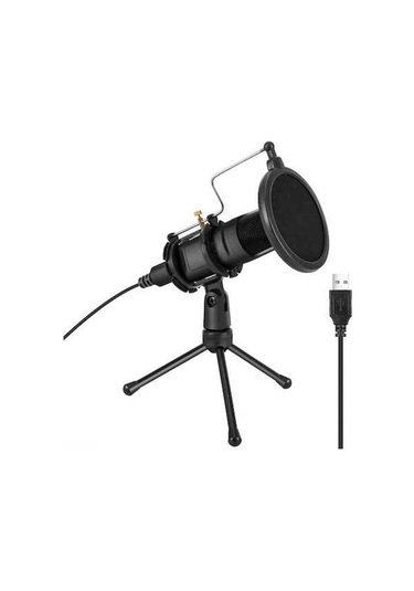 Pazly E300a Usb Mikrofon: Prof. Ses Kalitesi, Siyah, Video Konferans Ve Canlı Yayınlar İçin