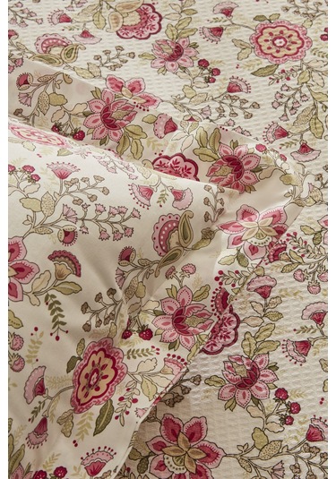 Karaca Home Molly %100 Pamuk Çift Kişilik Pike Takımı Pembe Pembe