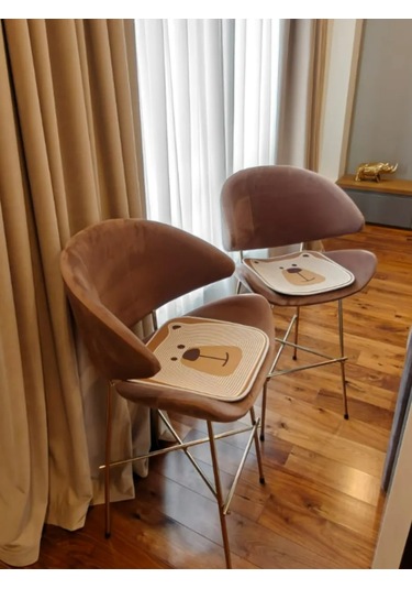 House And Life Sandalye İçin Kaymaz Minder Yastığı 390563965 Kahverengi