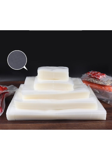 Klikal Gofrajlı Tırtıklı Çok Katmanlı Vakum Poşeti -Torbası 50 Adet - 20 x 30 CM