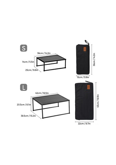 Moveevo Kamp Ve Piknik İçin Katlanabilir Portatif Alüminyum Masa, Hafif Ve Pratik Çok Renkli