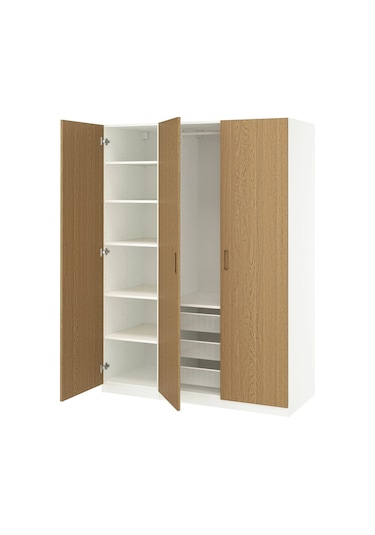 Ikea Beyaz Ferah Kapaklı Gardırop 150x60x201 Cm