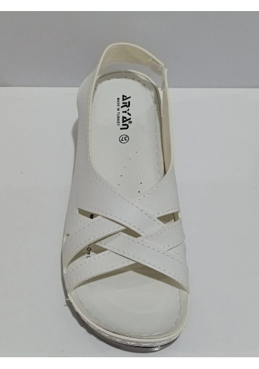 Aryan 37-759 Anatomic Kadın Dolgu Topuk Sandalet Bej