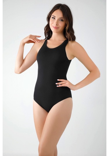 Kolcu Kalın Askılı Body Zıbın Atlet-kb2700 -siyah Siyah