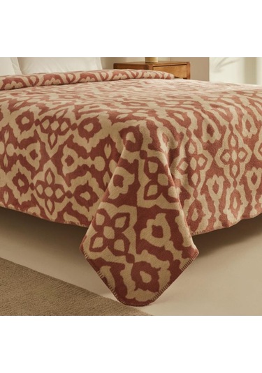 Karaca Home Rina Pembe Çift Kişilik Pamuklu Battaniye Pembe