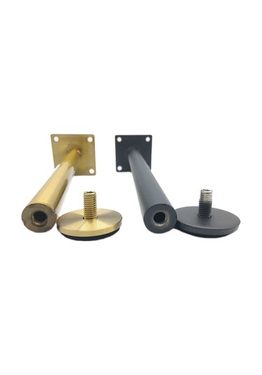 Sones Lh-tj003 Ayarlanabilir Paslanmaz Çelik Yuvarlak Boru Mobilya Ayakları, Yükseklik: 25cm Gümüş